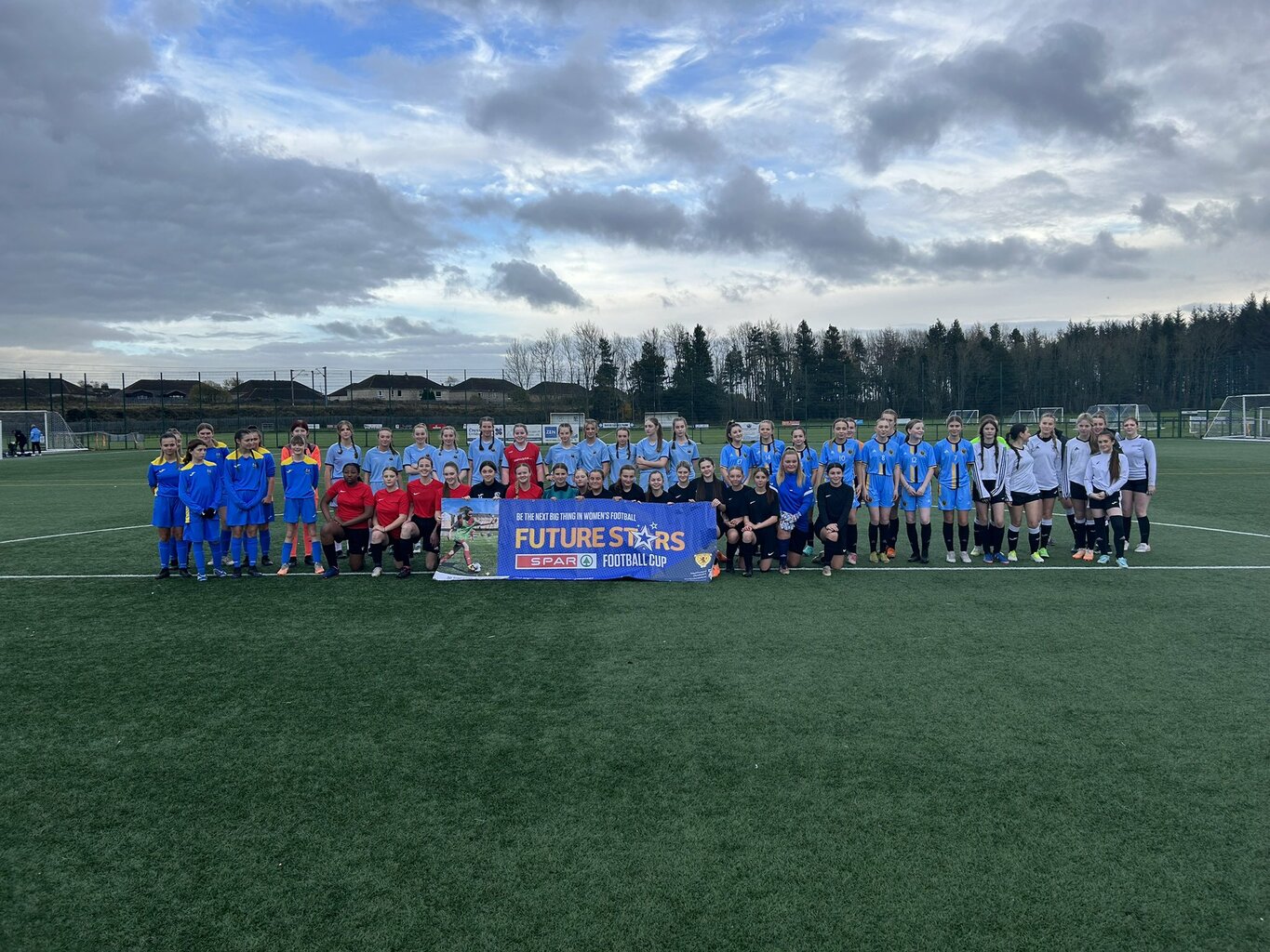 Arran girls football team