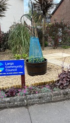 Largs Community Garden - Event boards to be placed on paved area