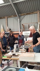 Art in Mind visiting an Open Studio