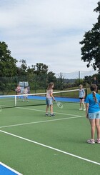 Children enjoying one of the 'Summer of Tennis' holiday camps this summer.