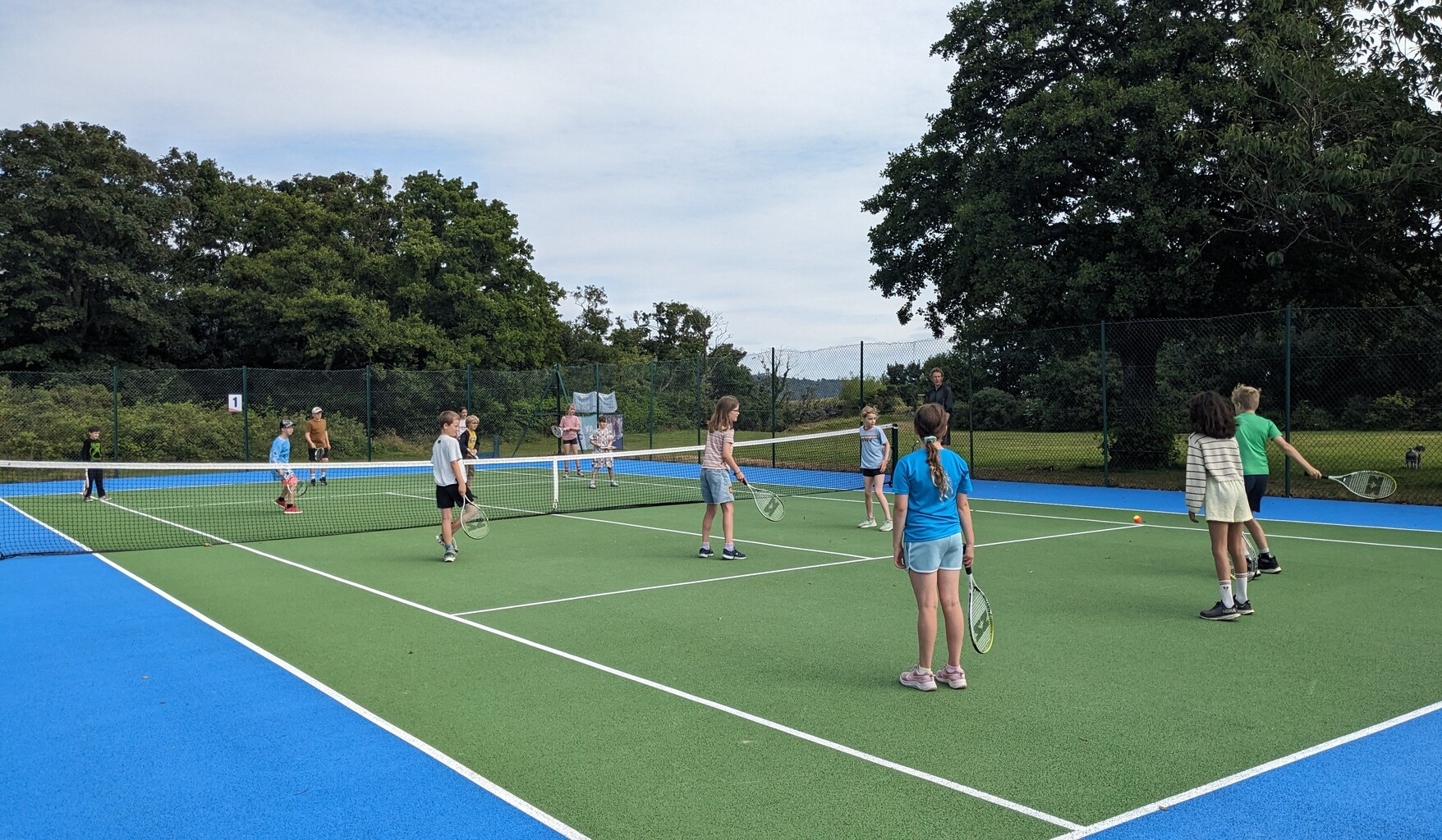 Children enjoying one of the 'Summer of Tennis' holiday camps this summer.