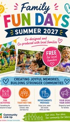 Free Family Fun Days -Summer 2027 - Community Link  Up