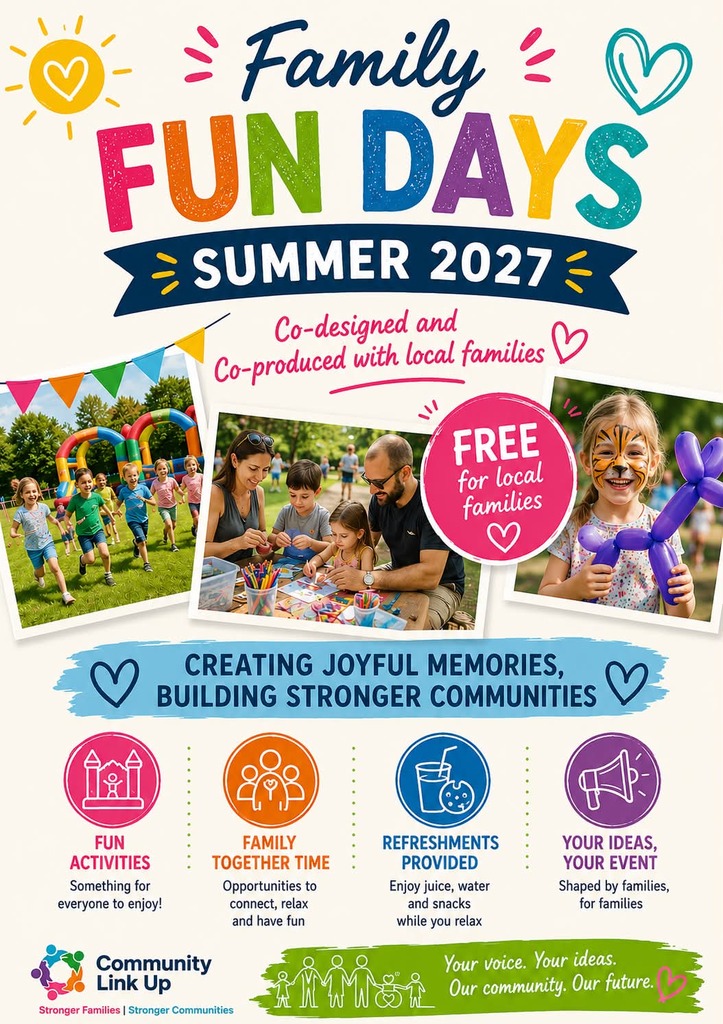 Free Family Fun Days -Summer 2027 - Community Link  Up