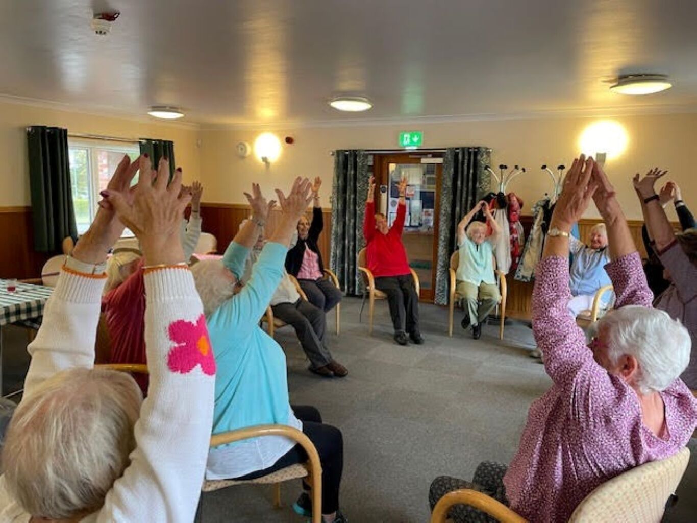 hands up for armchair yoga!