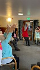 hands up for armchair yoga!