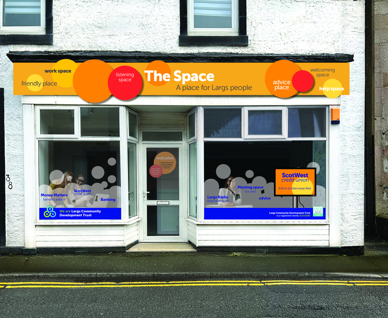 'The Space' Advice centre and community hub - Artist's impression