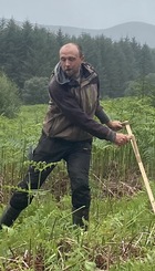 Scything as a method of controlling bracken on Arran