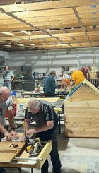 Wood men at work in the workshop