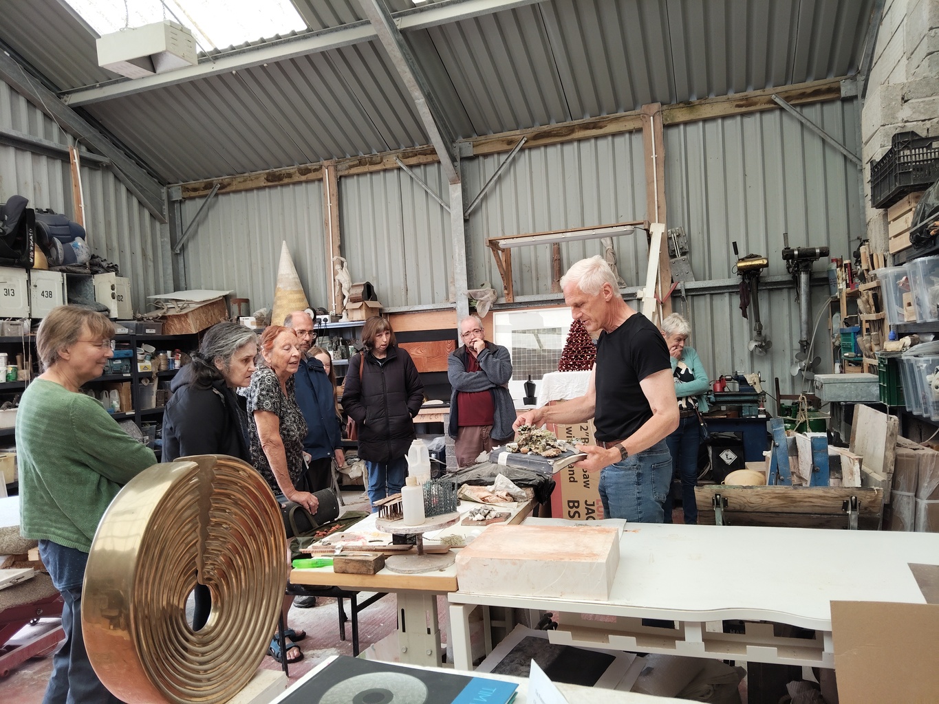 Art in Mind visiting an Open Studio