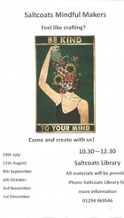 Saltcoats Mindful Makers Poster